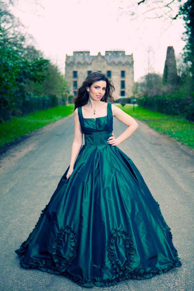 Female model photo shoot of Louise Mc in Galgorm Castle Northern Ireland
