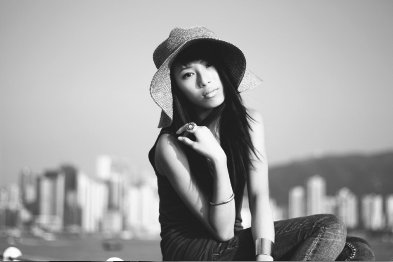 Female model photo shoot of Stephanie Yuen  and Destiny Kwok, wardrobe styled by The  M  Wardrobe