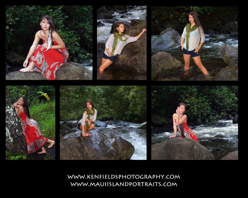 Male and Female model photo shoot of Ken Fields Photography and jONESE dELA CRUZ in Iao Stream