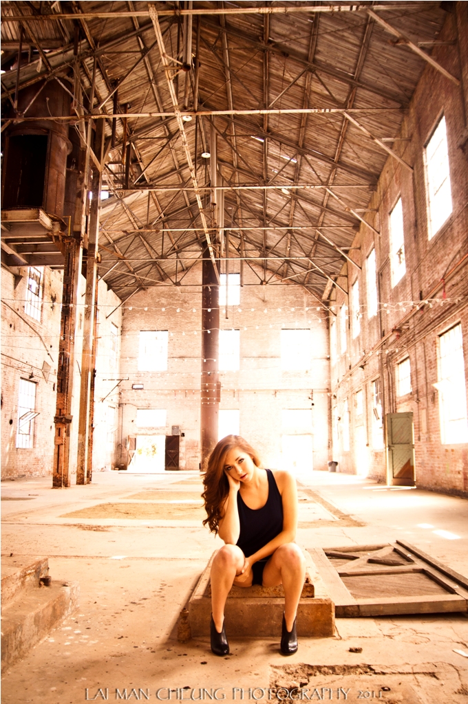 Female model photo shoot of Kerstin  in The Old Sugar Mill, Sacramento, Ca