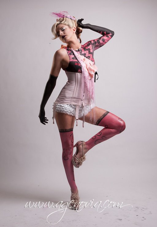 Female model photo shoot of Ashley Elieff and Libby gale, wardrobe styled by Ashley Elieff, body painted by Trina Merry