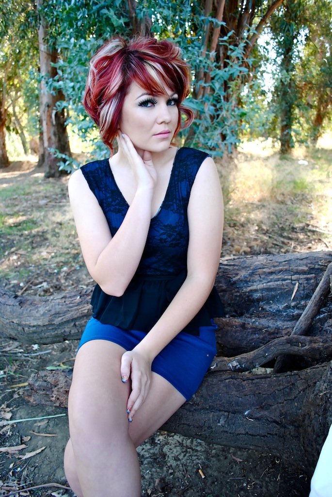 Female model photo shoot of Daniela Belo in Vacaville, CA, hair styled by Gingie 