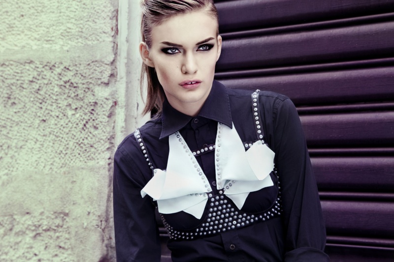 Female model photo shoot of Allison Dep Makeup in Paris