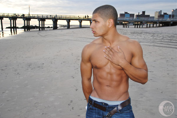 Male model photo shoot of marinnyc and Calvin J Martin in Coney Island