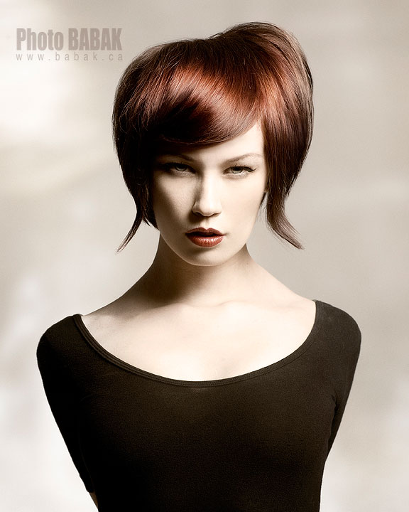 Female model photo shoot of Agatka by  BABAK in Toronto, hair styled by Deborah Gavin