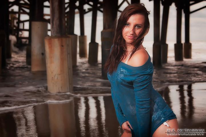 Female model photo shoot of Bailey Dane by HK McSparron Photograpy in Cocoa Beach, Florida