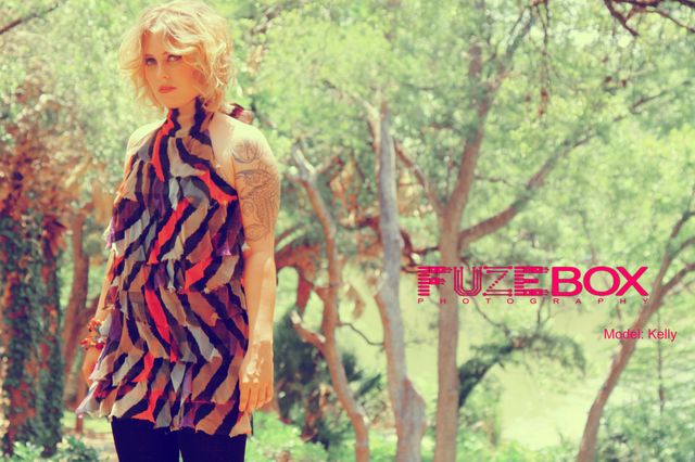 Female model photo shoot of kelly wiegman by fuzebox   photography in Austin Gardens, hair styled by Smoak N Kreations
