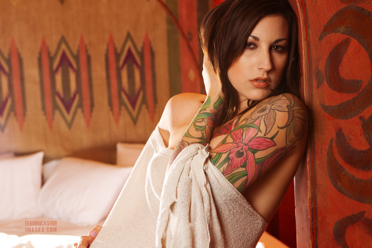 Female model photo shoot of Ronni Jean by steve prue in Figueroa Hotel, LA