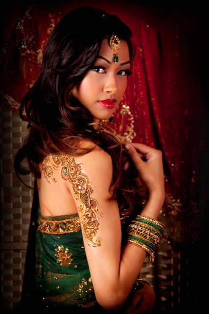 Female model photo shoot of Maliha_ by Nick Burrett, makeup by GH MUA and Hairstylist