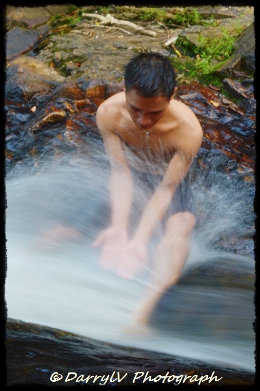 Male model photo shoot of Darryl Virgiawan  in Batu Licin River Kalimantan Barat