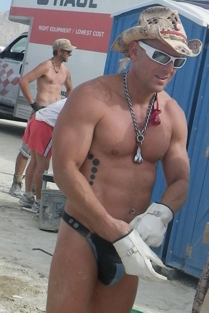 Male model photo shoot of Thom Knight in Burning Man 2011