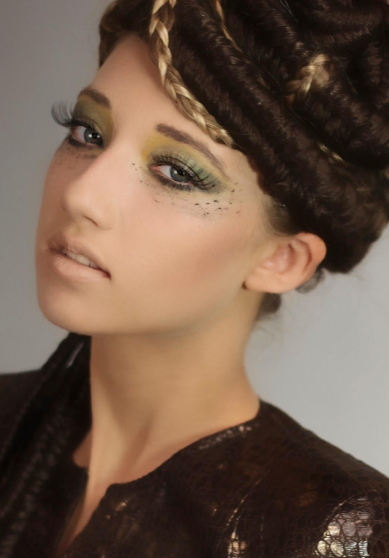 Female model photo shoot of Jaclyn de Boer in Hair by Danielle Keasling, MUA: Christine Smith