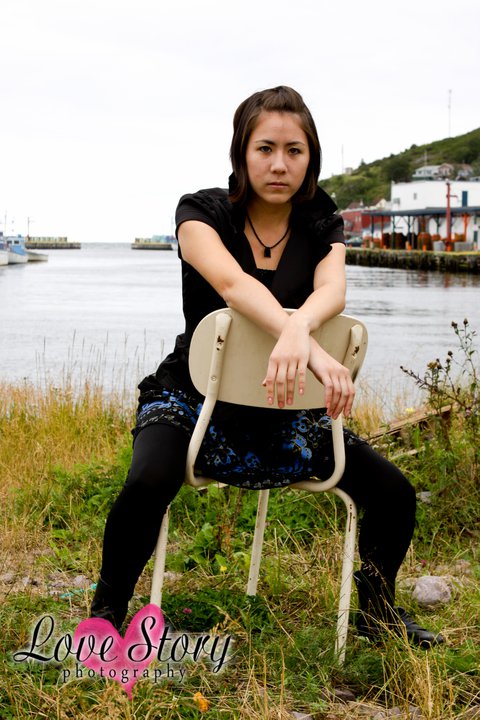 Female model photo shoot of Percie Anne in Petty Harbour