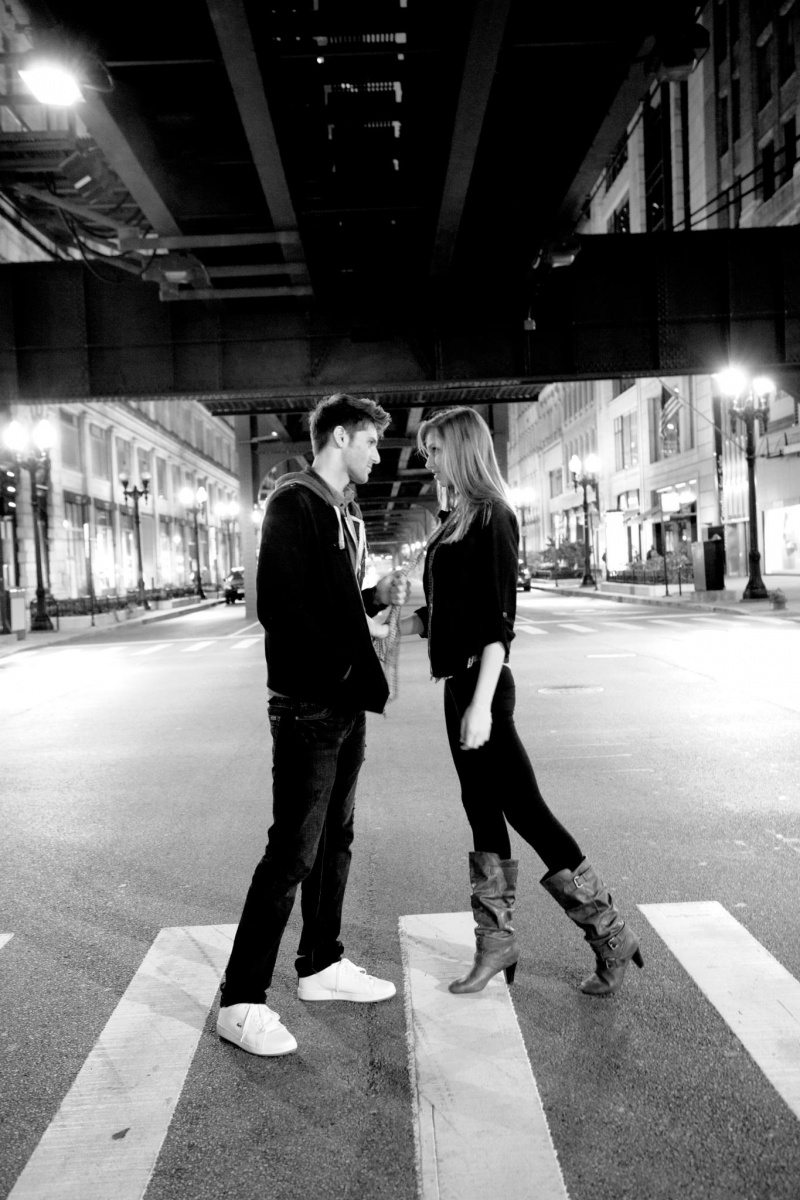 Male and Female model photo shoot of Alan Cozzi and Caroline Mazurek  in Chicago