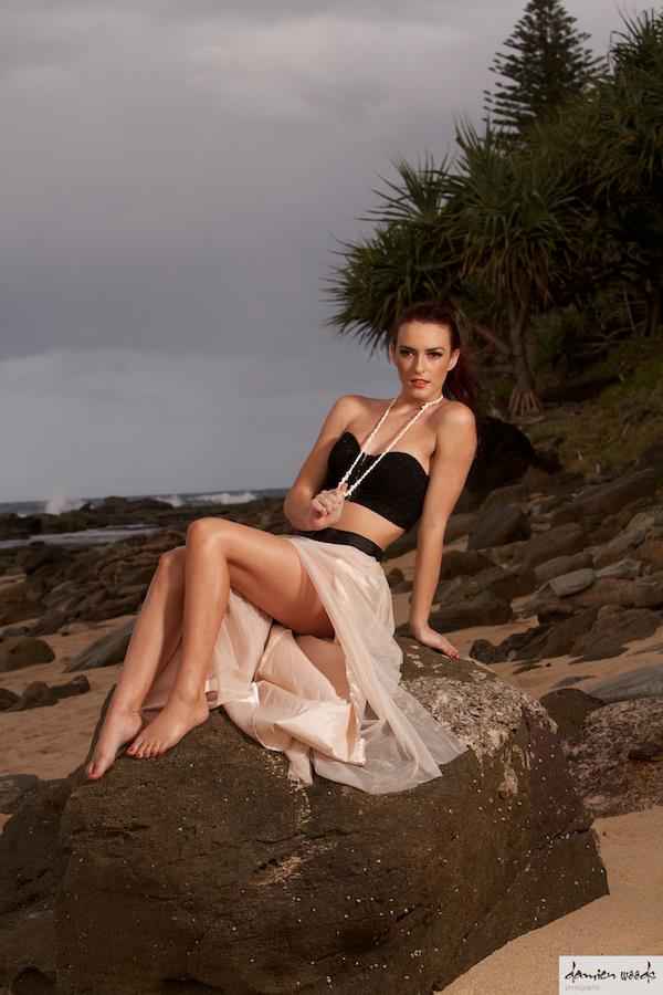 Female model photo shoot of Rebecca Mickan Stylist in Moffat Beach