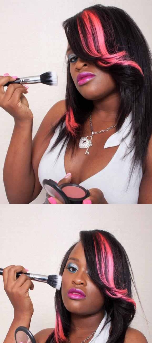 Female model photo shoot of resa reesey by VismoGraphia in las vegas nv, hair styled by Corrin Aleese Hair, makeup by Cheeks Make Up Artistry