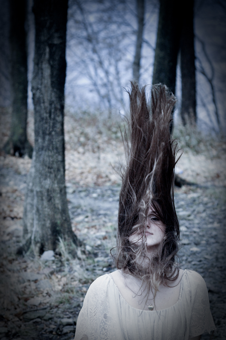 Female model photo shoot of lucid dreaming 