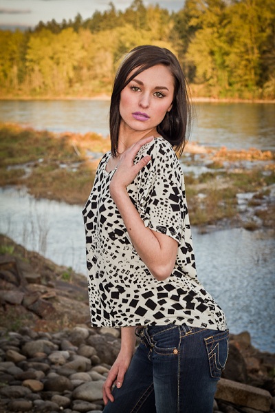 Female model photo shoot of Kassidy  in Clackamas River