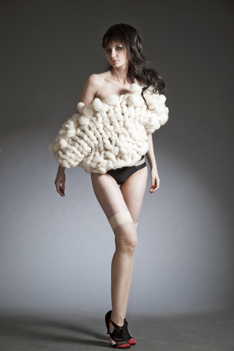 Female model photo shoot of Celeste von Damon and Viktoriyab by Christophe V, clothing designed by apapertulip