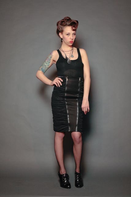 Female model photo shoot of Soraya Dee Hair  by Sasha Landskov, clothing designed by Sarah M Holm
