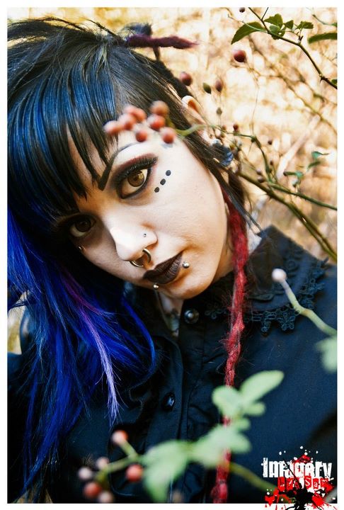 Female model photo shoot of Keycifer Black in woods near my haus