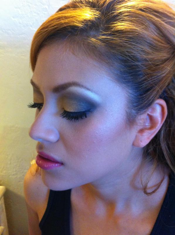 Female model photo shoot of makeup by alecia