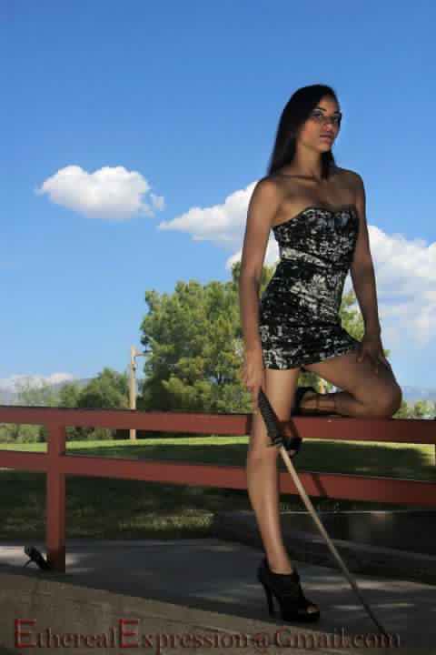 Female model photo shoot of Moraima Cepero in Reid park