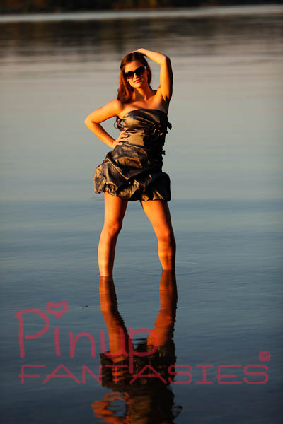 Female model photo shoot of HollieW by Pinup Fantasies