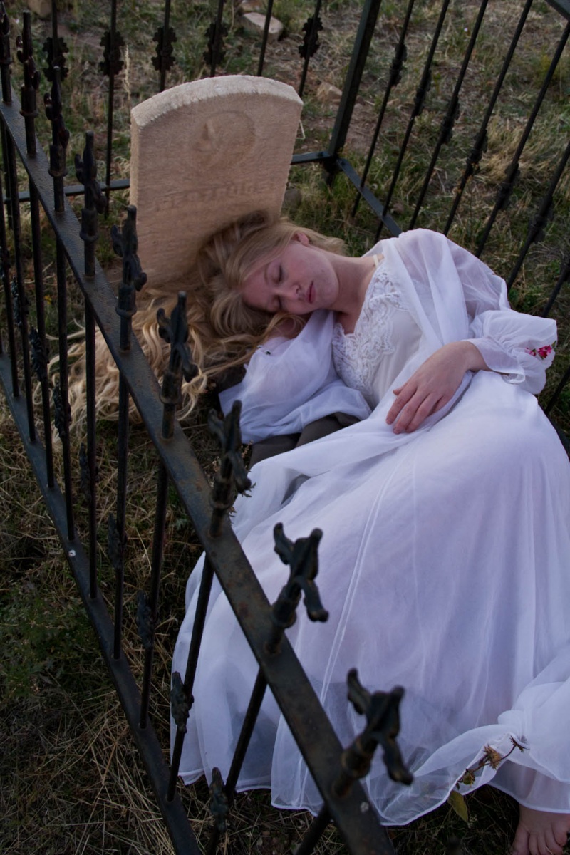 Male and Female model photo shoot of Berlin Imagery and Gabby Jayne in Old Bingham Cemetery