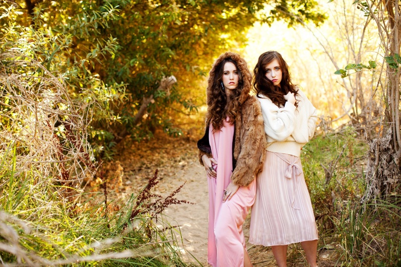 Female model photo shoot of Camille Corinne and Fallon Siobhan in Sacramento, hair styled by Noelle Lynne