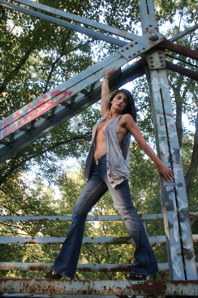 Female model photo shoot of HQuinnzell in Aetnaville Bridge - Martins Ferry, OH