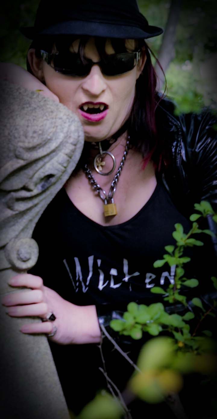 Female model photo shoot of Krystal Foxx in Mount Pleasant Cemetery