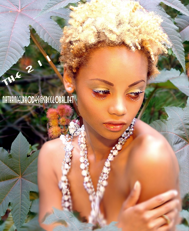 Male and Female model photo shoot of The Two One One and Ciarra Marie in The Jungle, makeup by Counterclockwise