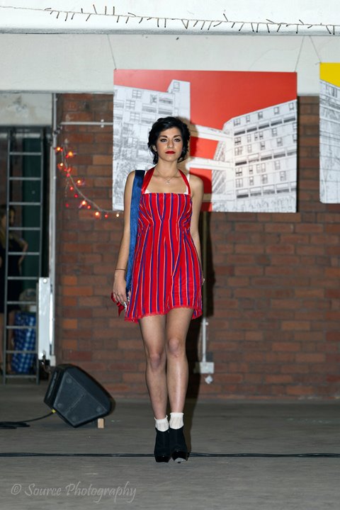 Female model photo shoot of Cassie Bakshani, clothing designed by Molly Rouge