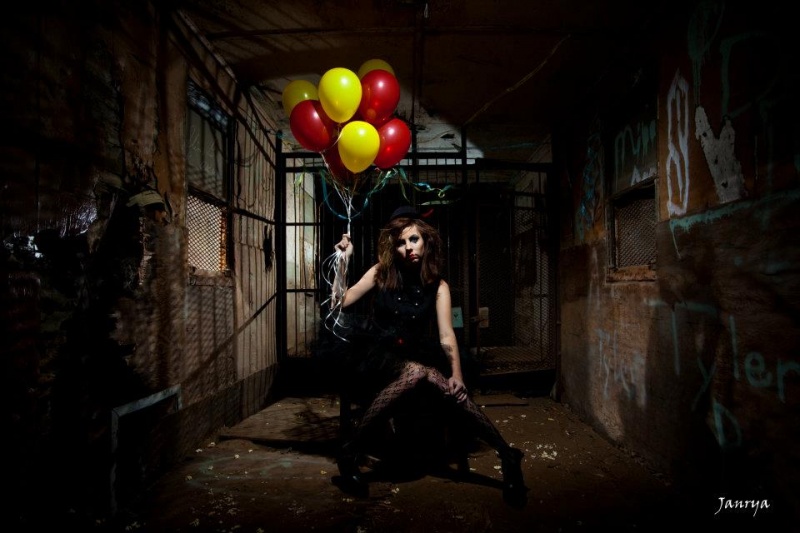 Female model photo shoot of Taylorrc in Abandoned Circus