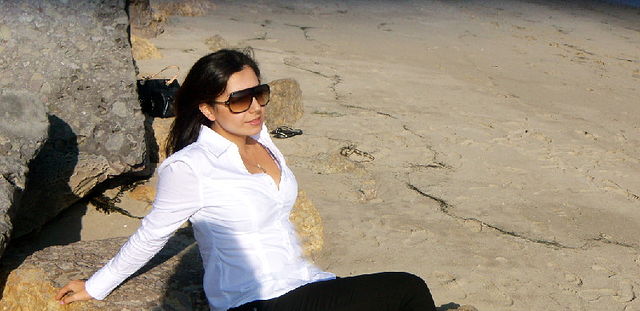 Female model photo shoot of Inga in Malibu