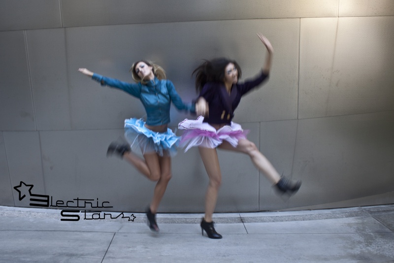 Female model photo shoot of Electric Stars, Sweeshe and Talia Weldon by LA Style and Image, makeup by CelinaYun