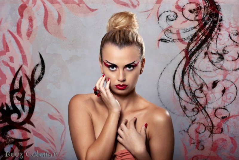 Female model photo shoot of Bianka Brunner Make-up