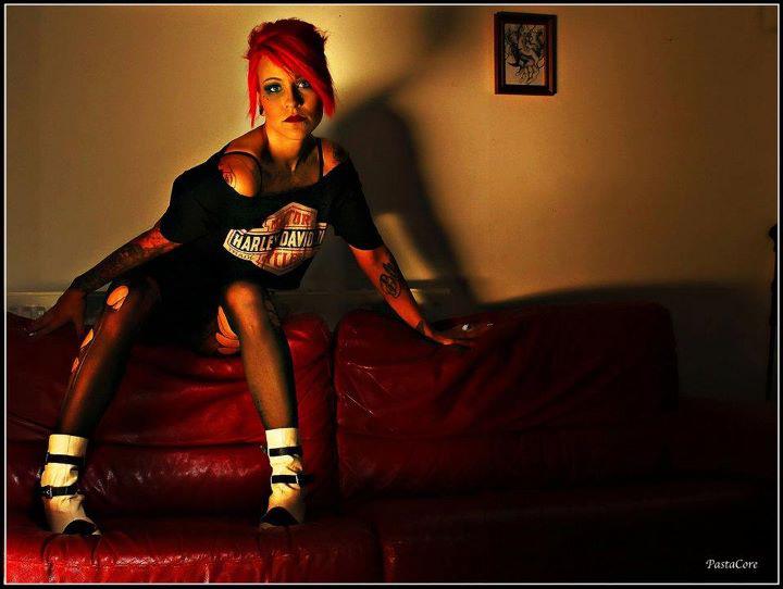 Female model photo shoot of CharGrilled in Angels Tattoo Studio
