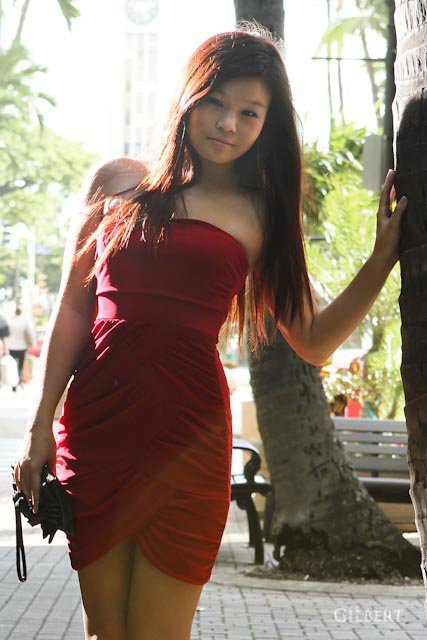 Female model photo shoot of Sherri Li by Gilbert Sta Ines in Downtown Honolulu, Hawaii