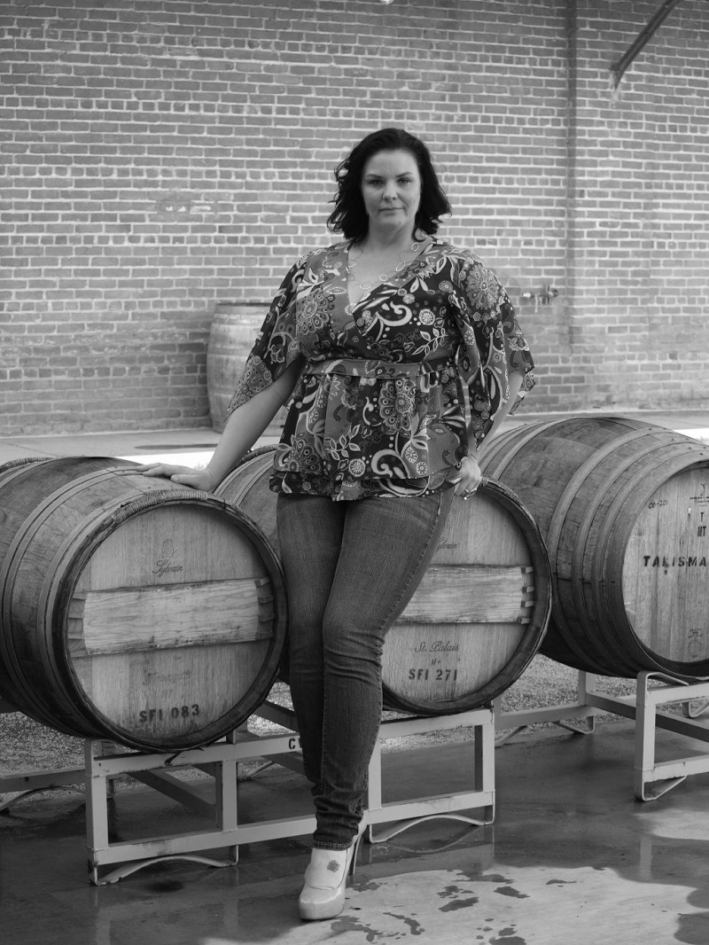 Female model photo shoot of  The BB in sugerhouse winery
