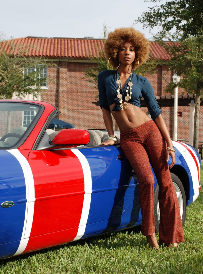 Female model photo shoot of brittany symone in Lake View Mirror Car show