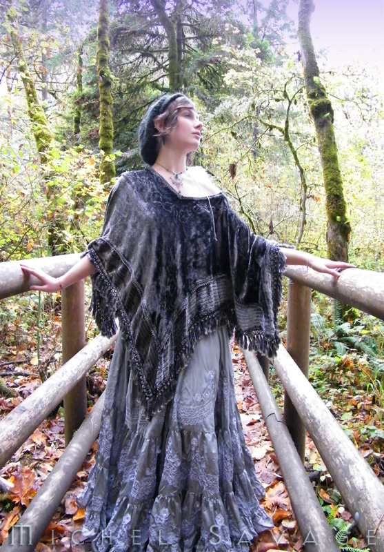 Female model photo shoot of Alana Mellow in The Grey Forest