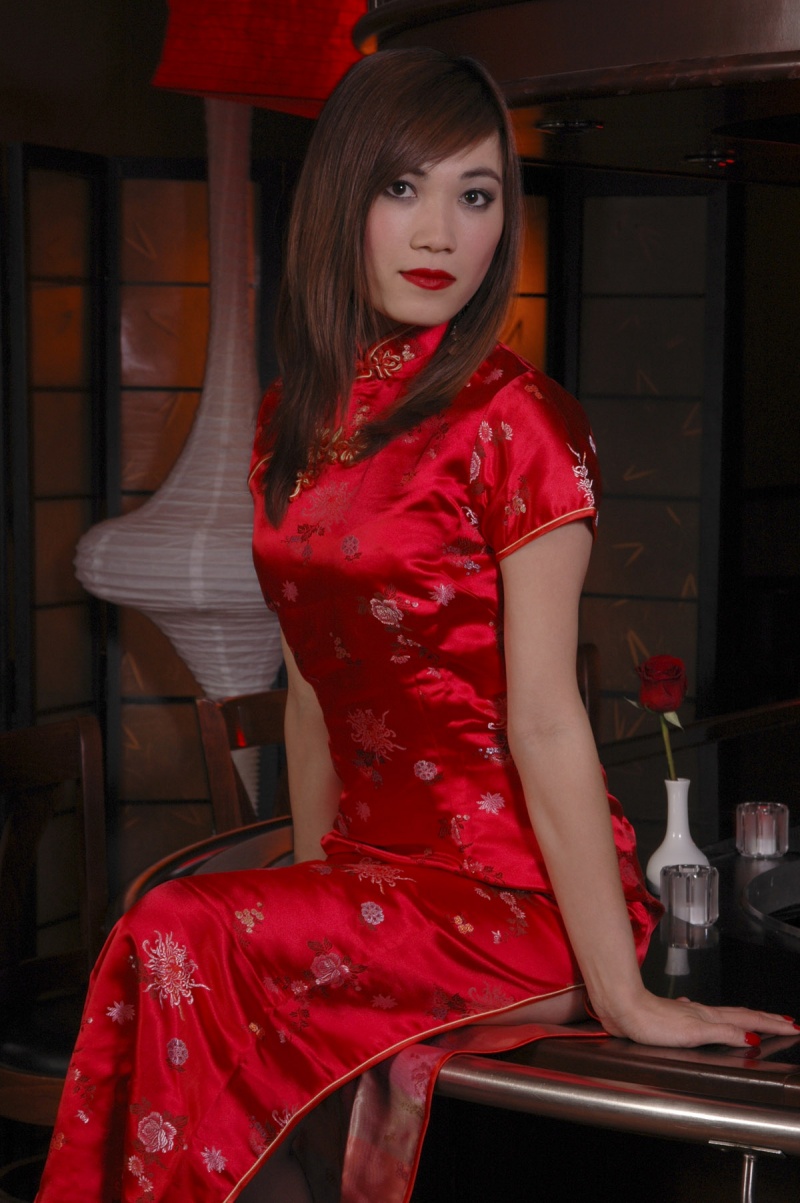 Female model photo shoot of Ting Ting Zheng by AfterImage Media in Morgan's Charhouse, makeup by Tara Medina