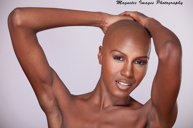 Female model photo shoot of Akia Moore by Magnetic Image, makeup by ronmonsunbeauty
