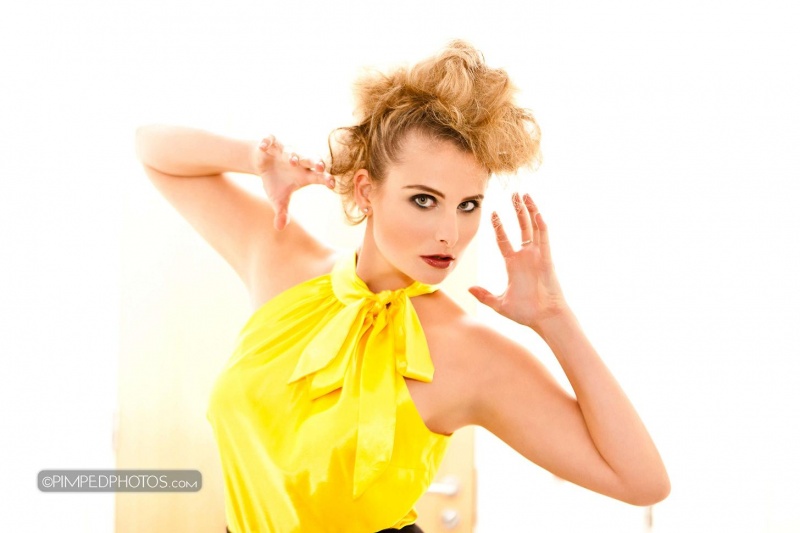 Female model photo shoot of KirstB by PimpedPhotos, hair styled by Megan Jane , makeup by justyna_il
