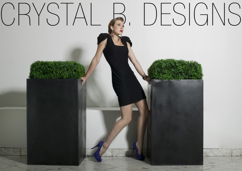 Female model photo shoot of Crystal B Designs in Chicago