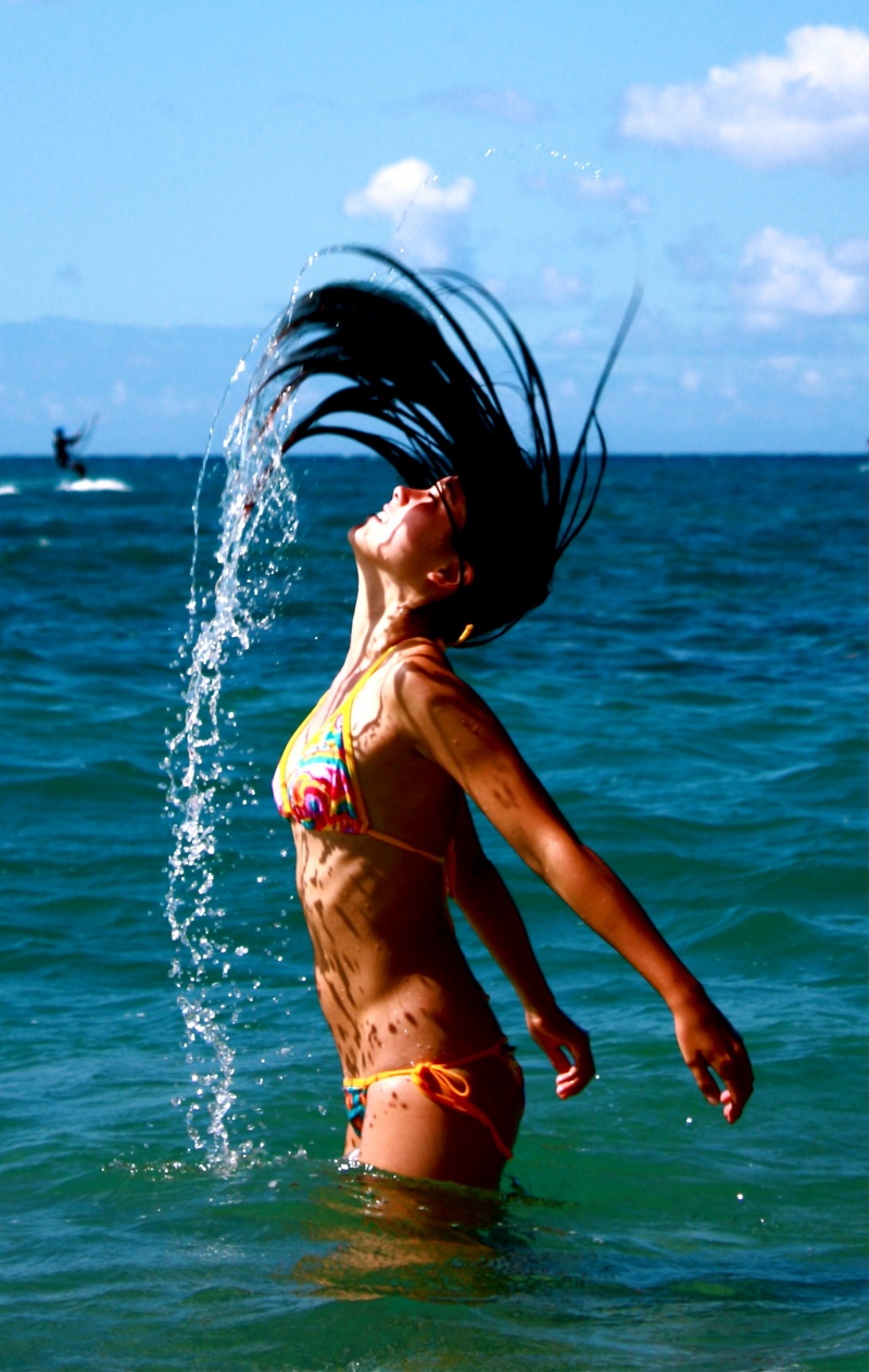 Female model photo shoot of Annika Haglund in Hilton Waikaloa Village, Hawaii