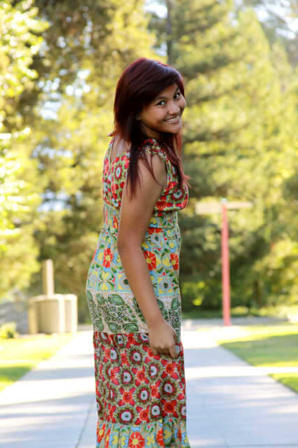 Female model photo shoot of Intan Asri in Redlands University Park