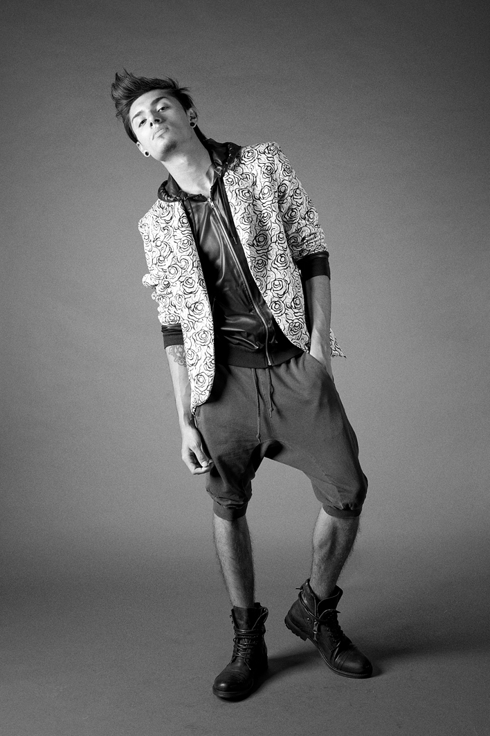 Male model photo shoot of Vlberto Jvsso in Chicago, Il, clothing designed by George Steven Ramirez